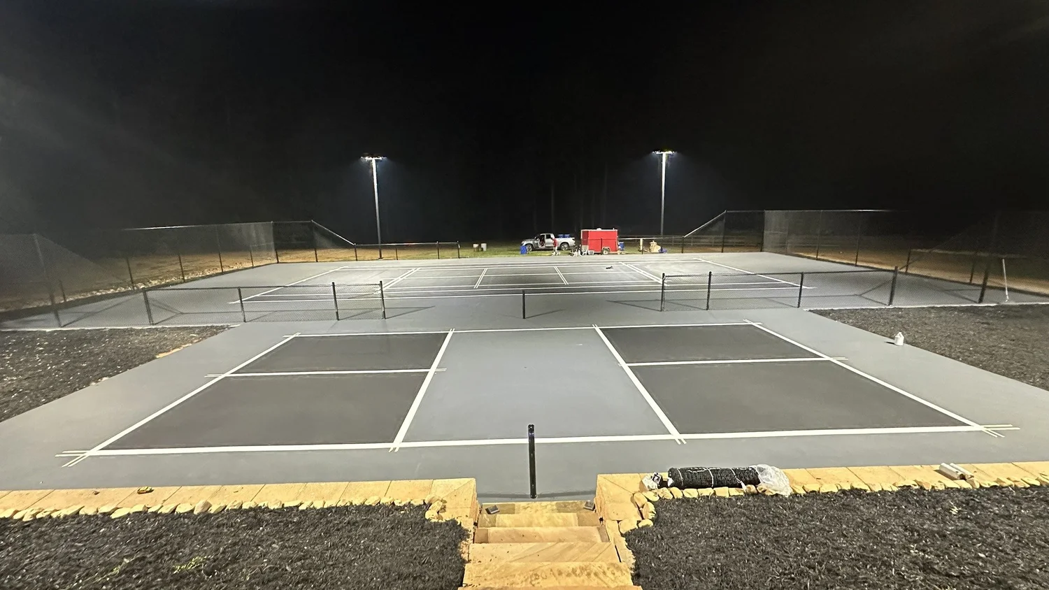 Custom pickleball court design