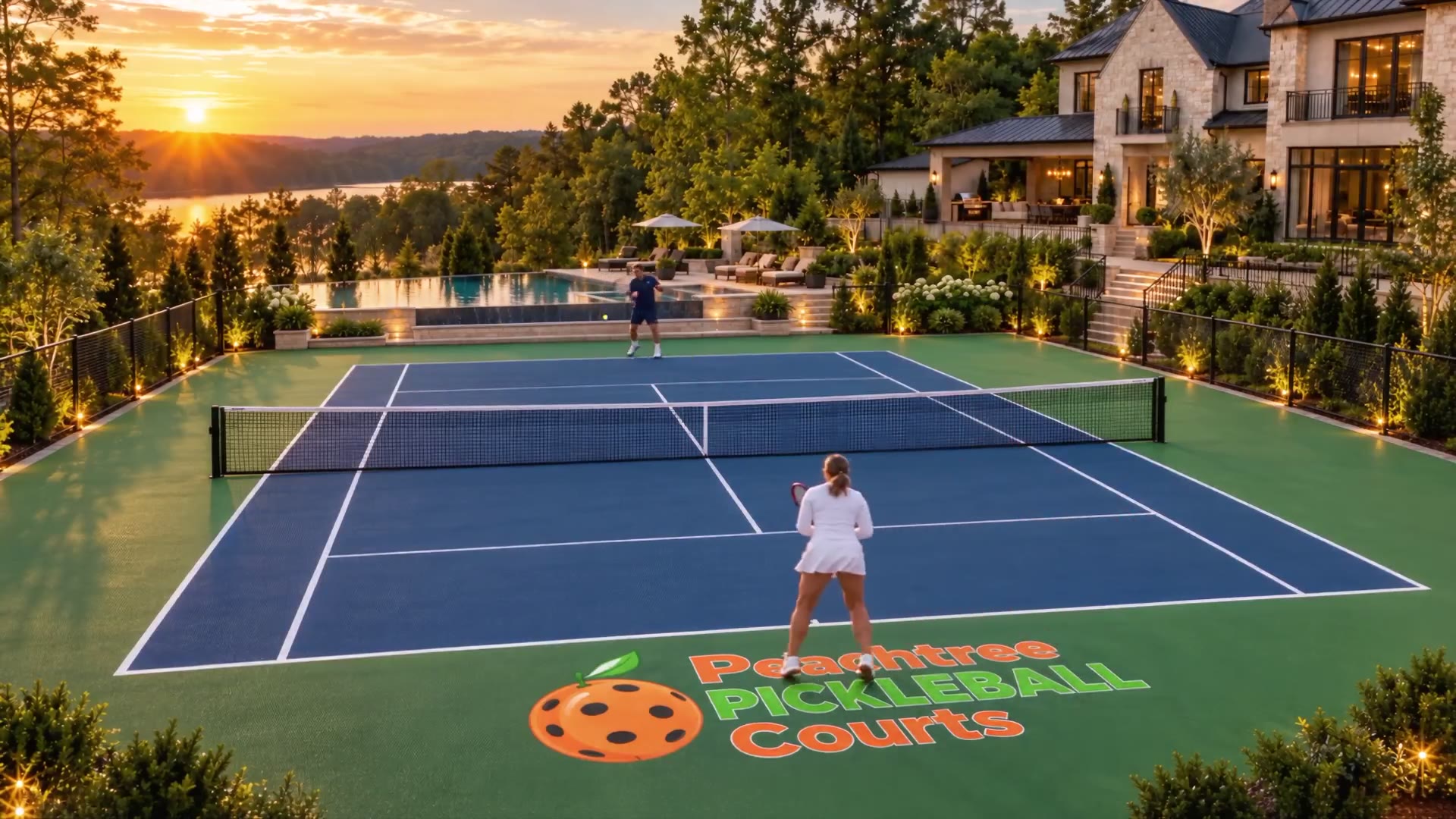 Tennis court construction